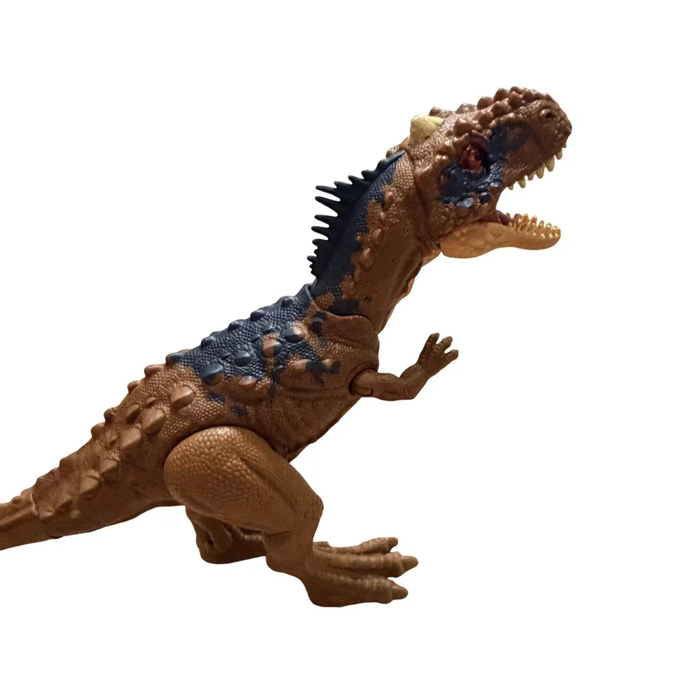 Mattel Jurassic World Roar Attack Majungasaurus Dinosaur Action Figure Brown Blu